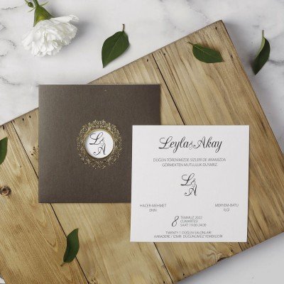 Düğün - Nişan Davetiyesi Eko Polen 40118